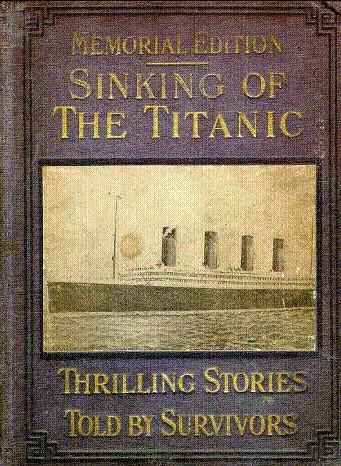 Titanic Original 1912 Memorial Book Home Page